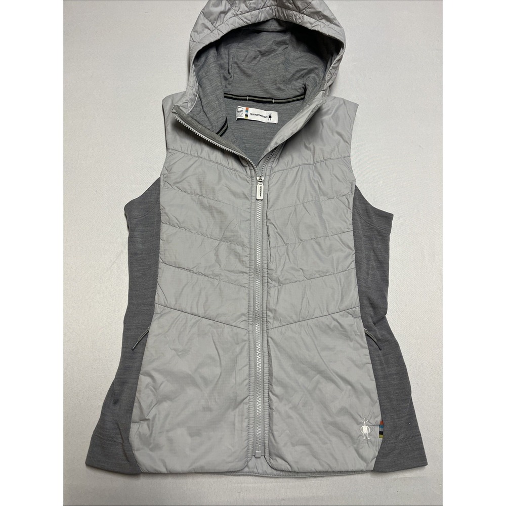 SmartWool Smartloft Insulated Hoodie Vest Merino Wool Womens Size Small - Picture 2 of 9